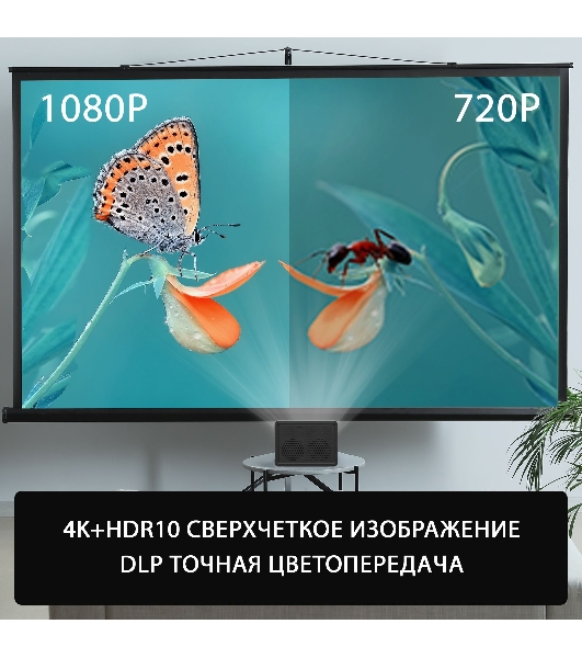 Проектор Cactus CS-PRU.03B.WUXGA-A DLP 6500Lm (1920x1080) 2000:1 ресурс лампы:30000часов 1xUSB typeA 1xHDMI 1.5кг