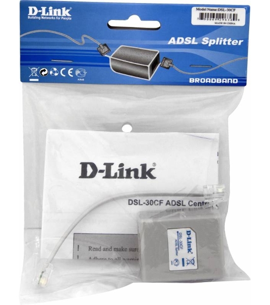 Сплиттер xDSL D-Link DSL-30CF/RS RJ-11 ADSL Annex A