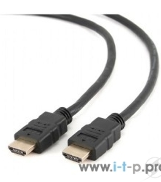 Кабель Cablexpert HDMI CC-HDMI4-0.5M, 19M/19M, v2.0, медь, позол.разъемы, экран, 0.5м, черный, пак