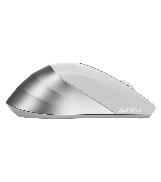Мышь беспроводная A4Tech Fstyler FG35 серебристый/белый, 2000 dpi, радиоканал, USB, кнопки - 6