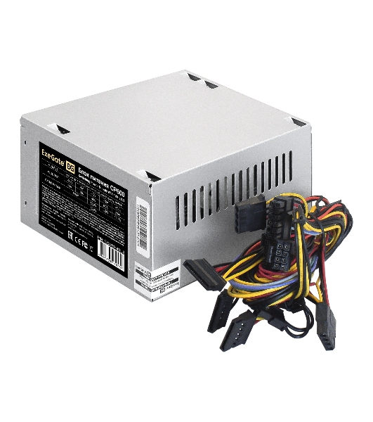 Блок питания ExeGate CP600 (EX292144RUS-PC), 600Вт, 80мм, серебряный