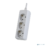 Сетевой удлинитель Perfeo с заземлением 'POWERMATE',PF_A4686 (1,5 м, 3 розетки, белый (PF-PE-3/1,5-W)), фото 1
