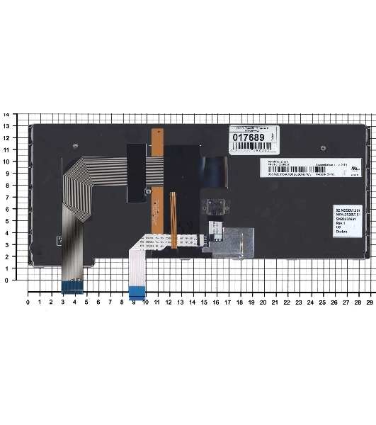 Клавиатура для ноутбука Lenovo Yoga S3-14, Yoga 460, черная с подсветкой