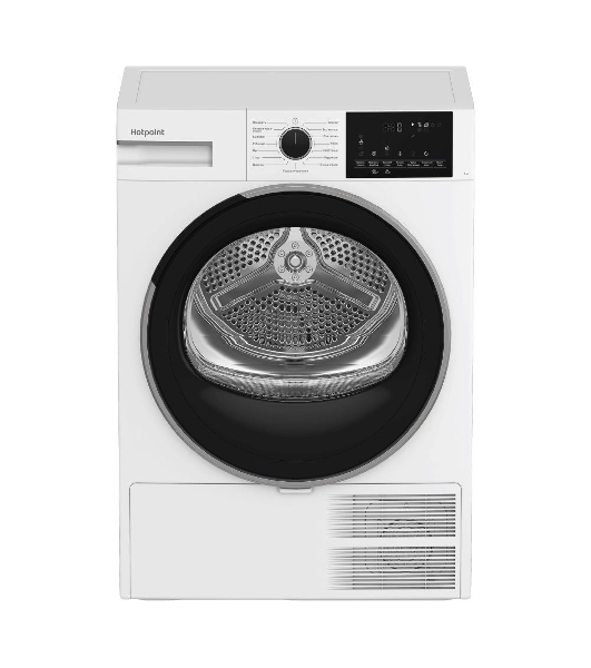 Сушильная машина Hotpoint TDSH 75 W белый, 7 кг, сушка - тепловой насос, программ - 15, 59.7 x 84.6 x 54.3 см