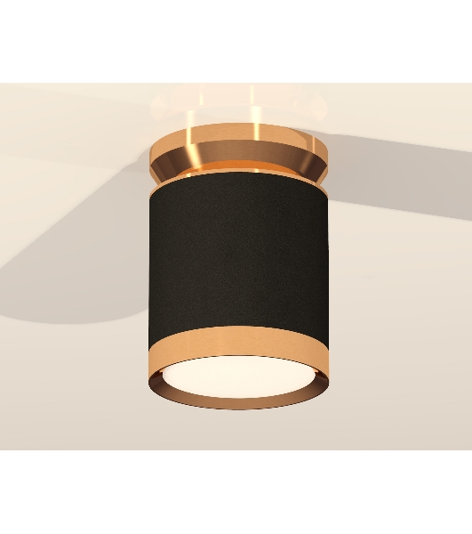Светильник Ambrella Light XS8142030 SBK/PYG черный песок/золото желтое полированное GX53 (N8909, C8142, N8124)