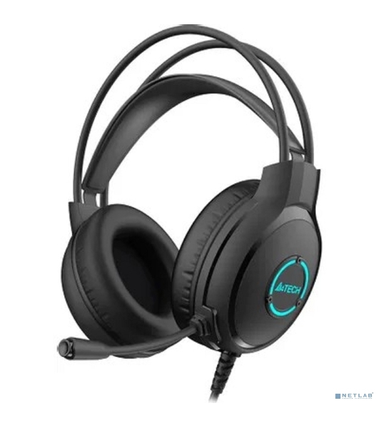 Гарнитура A4Tech Fstyler FH300U чёрный, проводная, USB, подсветка