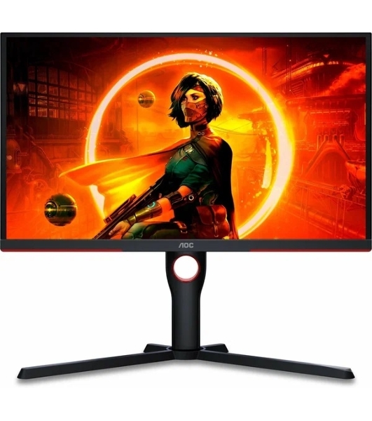 Монитор 24.5' AOC Gaming 25G3ZM VA 1920x1080, 240 Гц, 1 мс, 16:9, 300 кд/м2, 2xHDMI, 1xDP, черный/красный