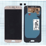 Дисплей для Samsung Galaxy J7 (2017) SM-J730FM в сборе с тачскрином (OLED) золотистый, фото 1