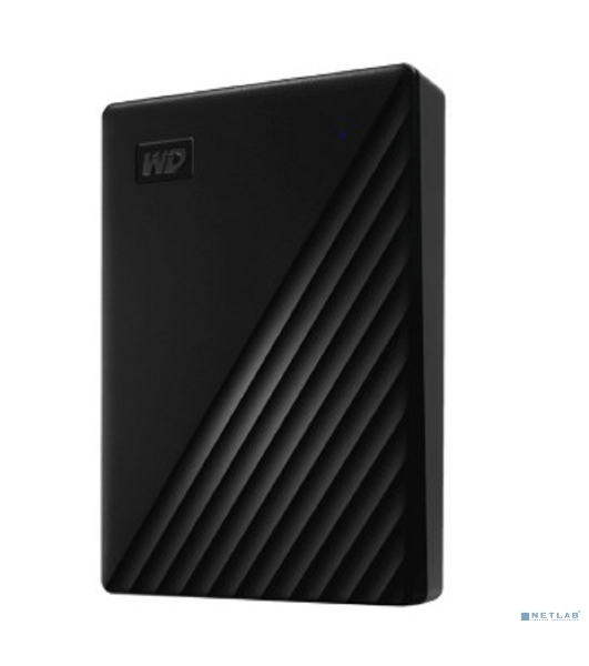 Внешний HDD 2.5' Western Digital My Passport, 4TB, USB 3.2 Gen 1 Type-A, 5400 rpm, черный