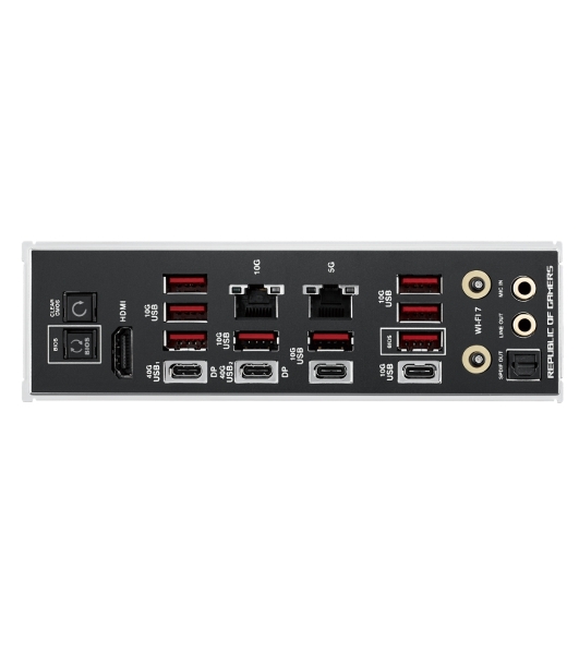 Материнская плата ASUS ROG CROSSHAIR X870E EXTREME, AM5, AMD X870E, 4xDDR5, 4xSATA, 5xM.2, 1xPCIe 5.0 x16, 1xPCIe 5.0 x8, 1xHDMI, 1x10Gb LAN, 1x2.5Gb LAN, Wi-Fi 7, Bluetooth 5.4, 2xUSB-C 40Gbps, 2xUSB-C 10Gbps, 8xUSB-A 10Gbps, 1xTOSLINK, 2x3.5 мм, 7.1, E-ATX