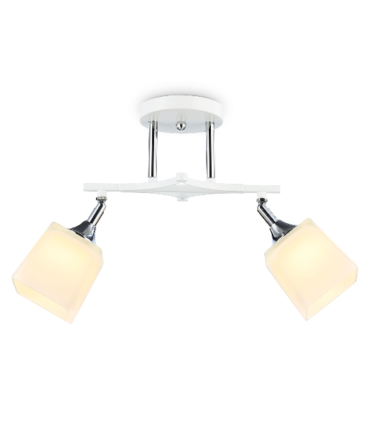 Светильник Ambrella light TR303062/2 WH/CH/FR белый/хром/белый матовый E27/2 max 40W 560*145*260