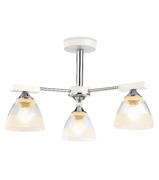 Светильник Ambrella light TR9091/3 WH/CH белый/хром E27*3 max 40W D570*270