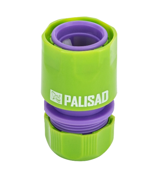 Соединитель пластмассовый быстросъемный для шланга Palisad 1/2'