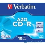 Диск CD-R Verbatim 700Mb 52x Jewel case (10шт) (43327), фото3