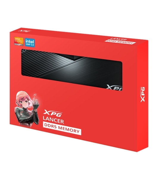 Оперативная память XPG Lancer, DDR5, 64GB (2x32GB), 6000MHz, CL30, DIMM, с радиаторами, черный