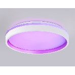 Светодиодный светильник RGB Ambrella light FZ607 WH/GD белый/золото IP20 66W 3000K-6500K+RGB D490*85 (ПДУ ИК), фото6