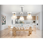 Светильник Ambrella light TR9091/3 WH/CH белый/хром E27*3 max 40W D570*270, фото6