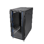 Шкаф коммутационный ЦМО ШТК-М-18.6.6-1ААА-9005 18U 600x600 мм пер. дв. стекл задн. дв. стал.лист 2 бок. пан. направл. под закл.гайки 270 кг черный, фото8