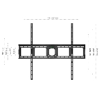 Кронштейн ONKRON UF4 55'-100' макс. 800x600, наклон 0º, поворот 0º, от стены 35мм, вес до 75кг, черный, фото15