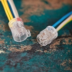 Экспресс-клемма Rexant СМК 2273-2x3R проходная разъемная 3 полюса 3х2-проводная 0,5-2,5 мм² (50 шт/уп), фото2