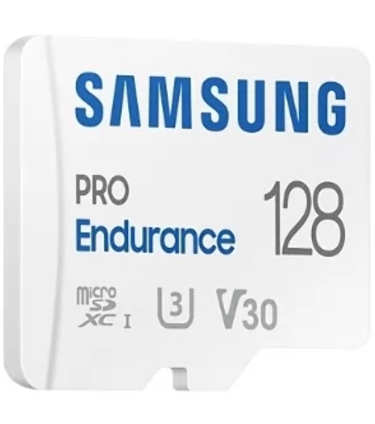 Флеш карта microSDXC 128Gb Samsung PRO Endurance (для видеорегистратора) Class 10, UHS-I, W 30 МБ/с, R 100 МБ/с, MB-MJ128KA/APC адаптер на SD