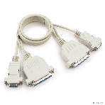 Кабель 0-модемный Cablexpert CC-140-6-N универсальный, 25F+9F/25F+9F, 1.8м, пакет, фото4