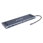 USB-концентратор Gembird UHB-D6, USB Type-C, USB 2.0/RJ45/USB Type-C PD87W/Jack 3.5 / SD/TF/2xHDMI/VGA, USB Type-C, фото12