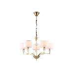 Люстра Ambrella light LH71131/5 BS/WH латунь/белый E14/5 max 40W D660*880, фото6