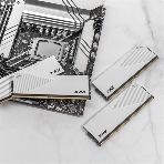 Оперативная память XPG Lancer, DDR5, 64GB (2x32GB), 6400MHz, CL32, DIMM, с радиаторами, белый, фото3