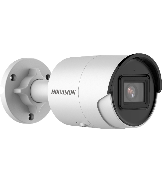 Камера видеонаблюдения цилиндрическая Hikvision DS-2CD2083G2-IU(2.8mm) 8Мп уличнаяс EXIR-подсветкой до 40м и технологией AcuSense1/2.8' Progressive Scan CMOS; объектив 6мм; угол обзора 54°; механический ИК-фильтр; 0.005лк@F1.6; сжатие