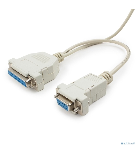 Кабель 0-модемный Cablexpert CC-140-6-N универсальный, 25F+9F/25F+9F, 1.8м, пакет