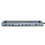 USB-концентратор Gembird UHB-D6, USB Type-C, USB 2.0/RJ45/USB Type-C PD87W/Jack 3.5 / SD/TF/2xHDMI/VGA, USB Type-C, фото11