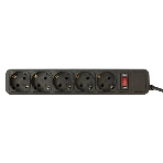 Сетевой фильтр PC Pet AP01006-5-BK 5 м, 5 розеток, черный, фото2