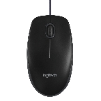Мышь проводная Logitech B100 черный, 1000 dpi, USB, кнопки - 3, фото13
