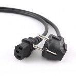 Кабель питания Cablexpert PC-186-1-1.8M, 1.8м, Schuko- C13, 3x1кв.мм, черный, с заземлением, пакет, фото4
