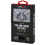 Кабель Crown USB - microUSB/USB Type-C/Lightning CMCU-3182 черный, фото4