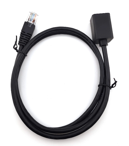 Патч-корд Buro BU-C5EXTND-1M-B UTP cat5E solid 1м черный RJ-45 (m)-RJ-45 (f)