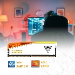 Оперативная память Patriot Viper Elite 5 TUF Gaming, DDR5, 32Gb (2x16 GB), 6000 MHz, CL36, DIMM, радиатор, RGB, белый, фото10