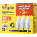Лампа светодиодная Navigator NLL-C37-8.5-230-2.7К-E14-FR, фото3
