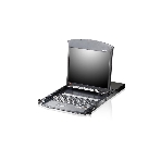 Переключатель электронный ATEN 16P CAT5 HIGH DENSITY DUAL RAIL LCD OVER, фото 1