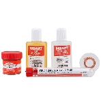 Набор для пайки Rexant К1 универсальный (припой, флюс ПК, флюс СКФ, канифоль, оплетка), фото 1