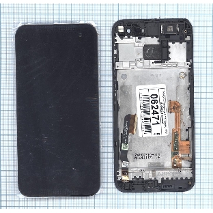 Дисплей для HTC Butter для fly 2 черный с рамкой
