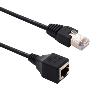 Патч-корд Buro BU-C5EXTND-1M-B UTP cat5E solid 1м черный RJ-45 (m)-RJ-45 (f)