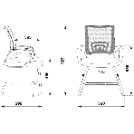Кресло Бюрократ CH-695N-AV/DG/TW-11 серый/черный, экокожа, 120 кг, механизм качания, фото10
