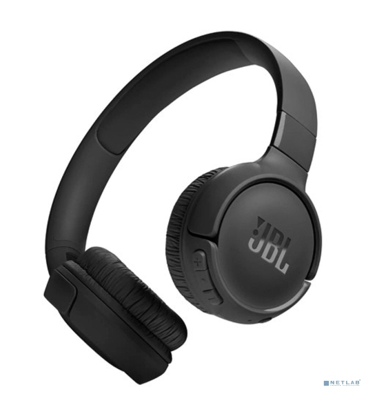 Беспроводные наушники JBL Tune 520BT черный, накладные, Bluetooth, складная конструкция, быстрая зарядка
