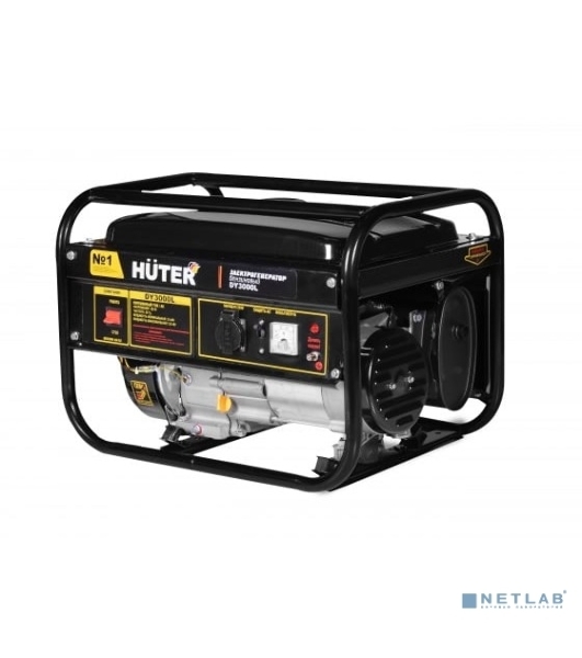 Электрогенератор бензиновый Huter DY3000L, 2.8 кВт, 67 дБ, 39 кг
