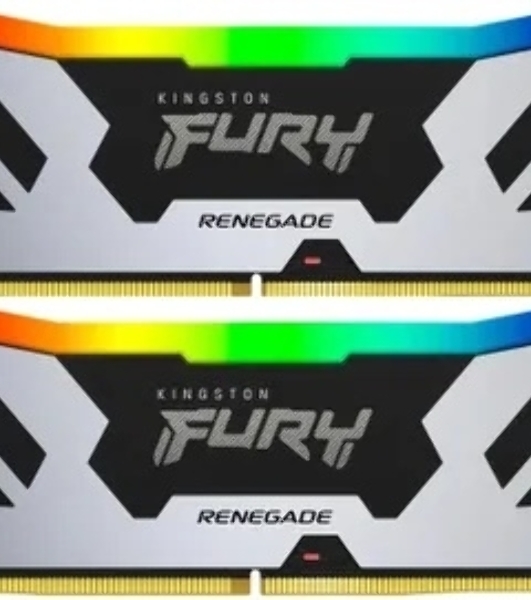 Оперативная память Kingston Fury Beast, DDR5, 32Gb (2x16Gb), 6400MHz, CL32, DIMM, с радиатором, черный