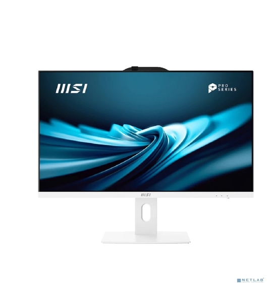 Моноблок MSI Pro AP272P 14M AiO 27' FHD(1920x1080)IPS AG Non-touch, Core i7-14700 (2.1GHz), 16Gb DDR5(2x8Gb), 512Gb SSD M.2, Intel UHD, WiFi, BT, camera, WirelessKB&mouse Eng/Rus,noOS,1y war-ty, White (9S6-AF8322-804)