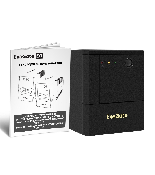 Источник бесперебойного питания ExeGate Power NB-2200.LED.AVR.8C13 (2200VA/1300W, LED, AVR, 8*C13, батарея 12V 9Ah - 2 шт., металлический корпус, Black)