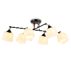 Светильник Ambrella light TR303089/6 BK/FGD/FR черный/золото/белый матовый E27/6 max 40W 800*580*250, фото 1